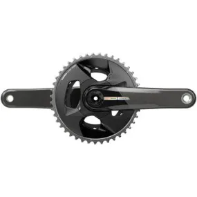 Force Wide Bicycle Crankset - 170mm, 2x 12-Speed, 43/30t, 94 BCD, DUB Spindle Interface, Iridescent Gray, D2