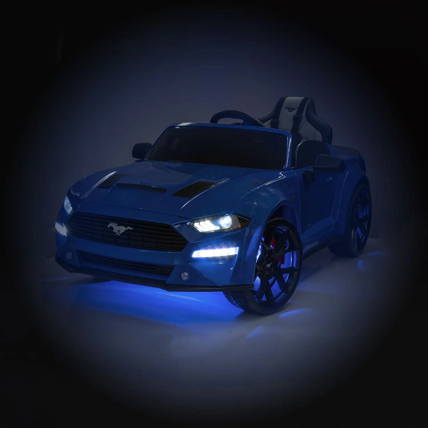 Ford Mustang GT Custom Edition 24V Kids Ride-On Car with R/C Parental Remote | Gray