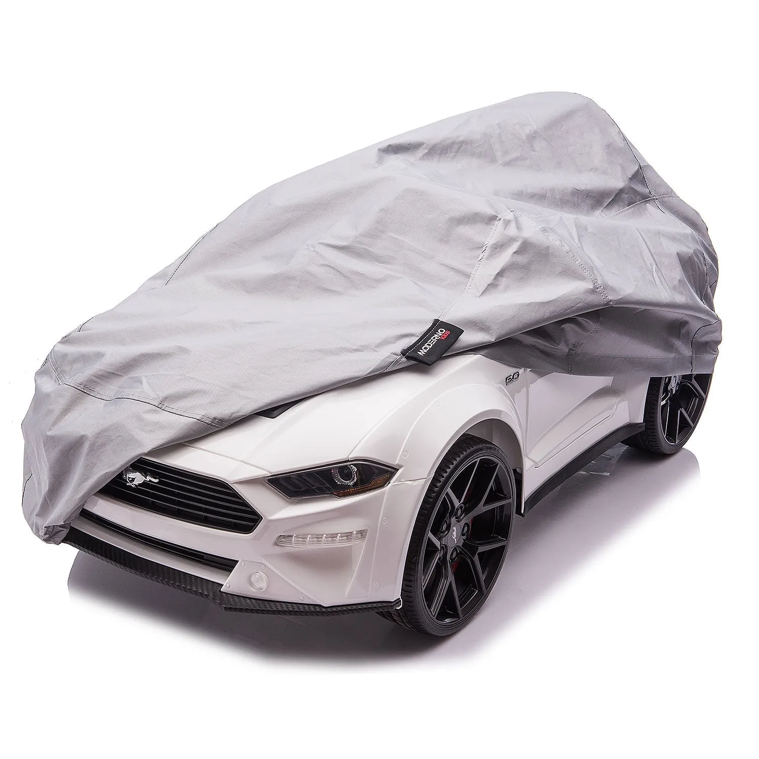 Ford Mustang GT Custom Edition 24V Kids Ride-On Car with R/C Parental Remote | Gray