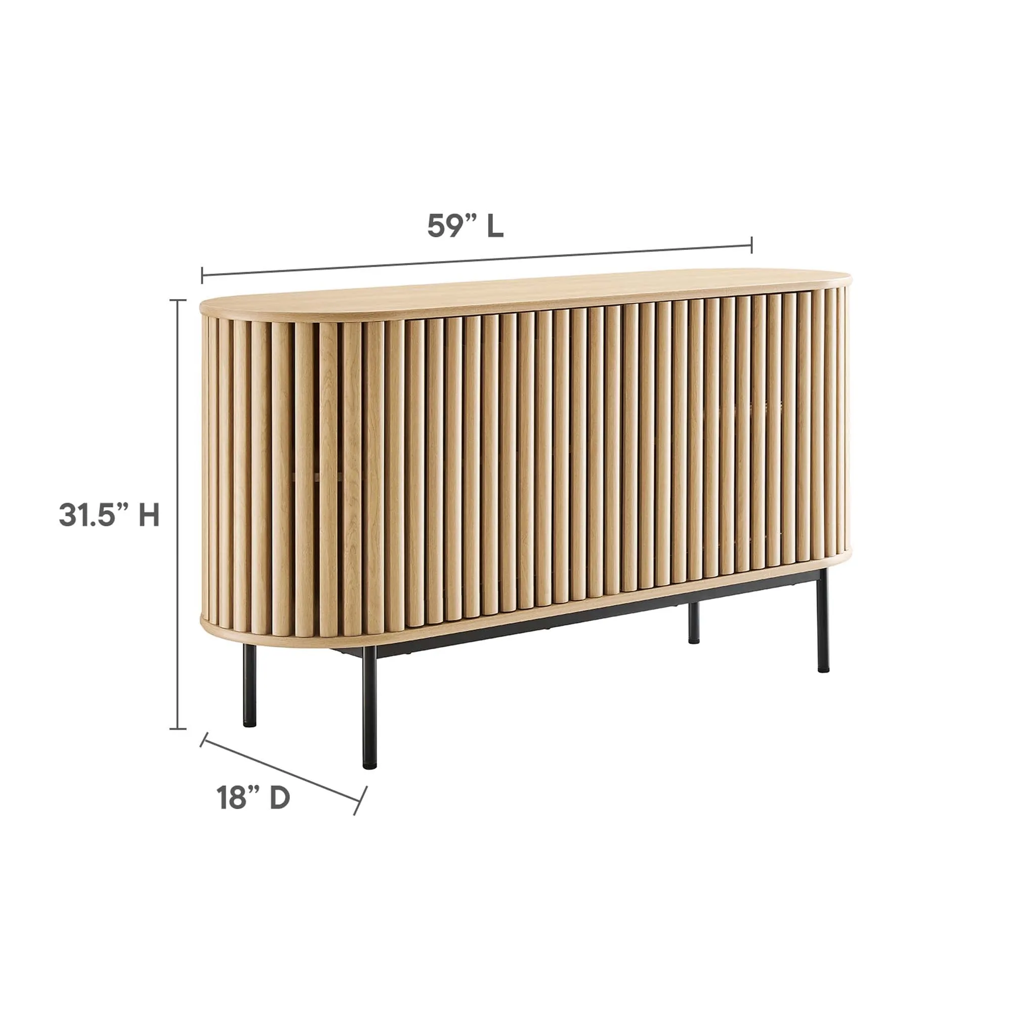 Fortitude 59” Oval Sideboard by Modway