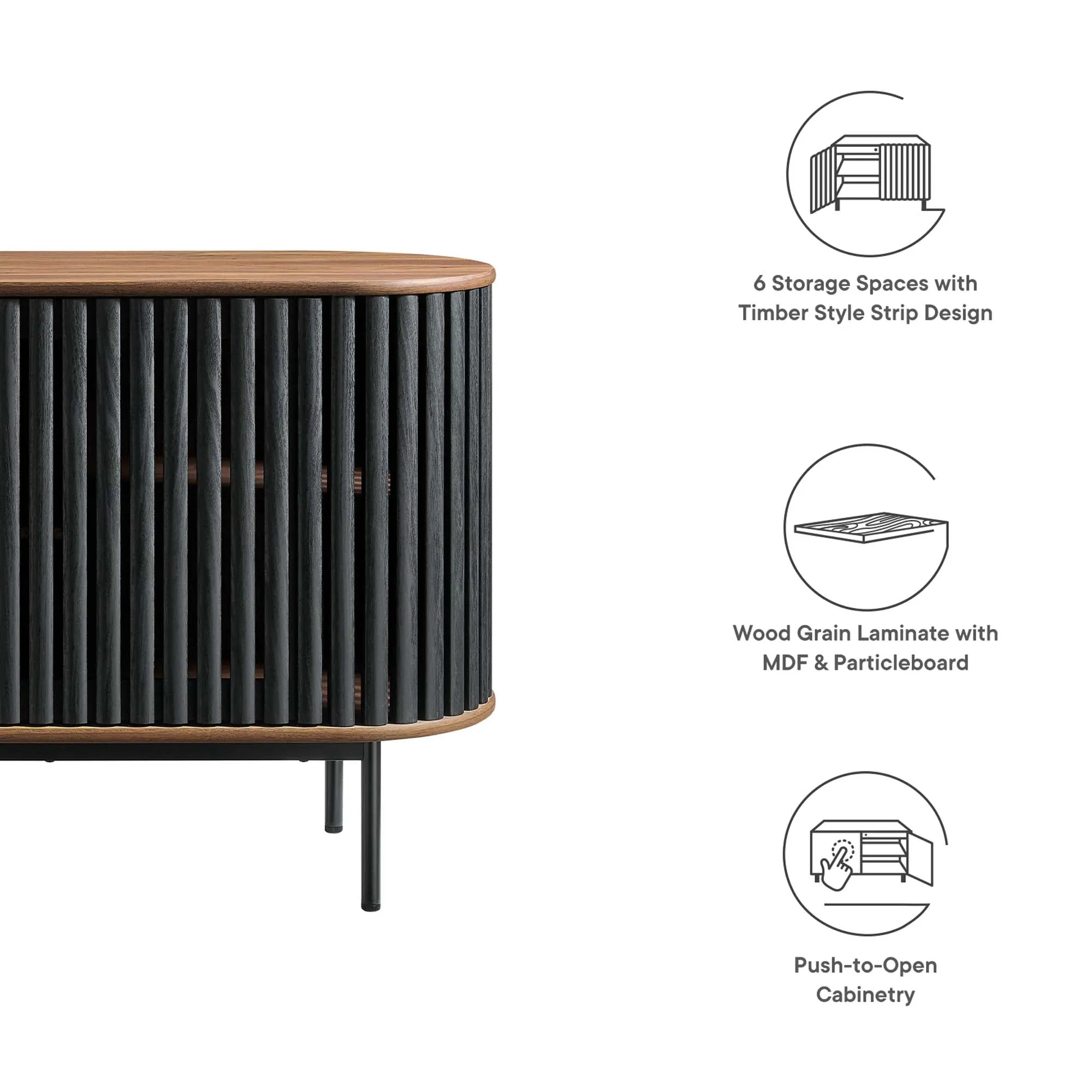 Fortitude 59” Oval Sideboard by Modway