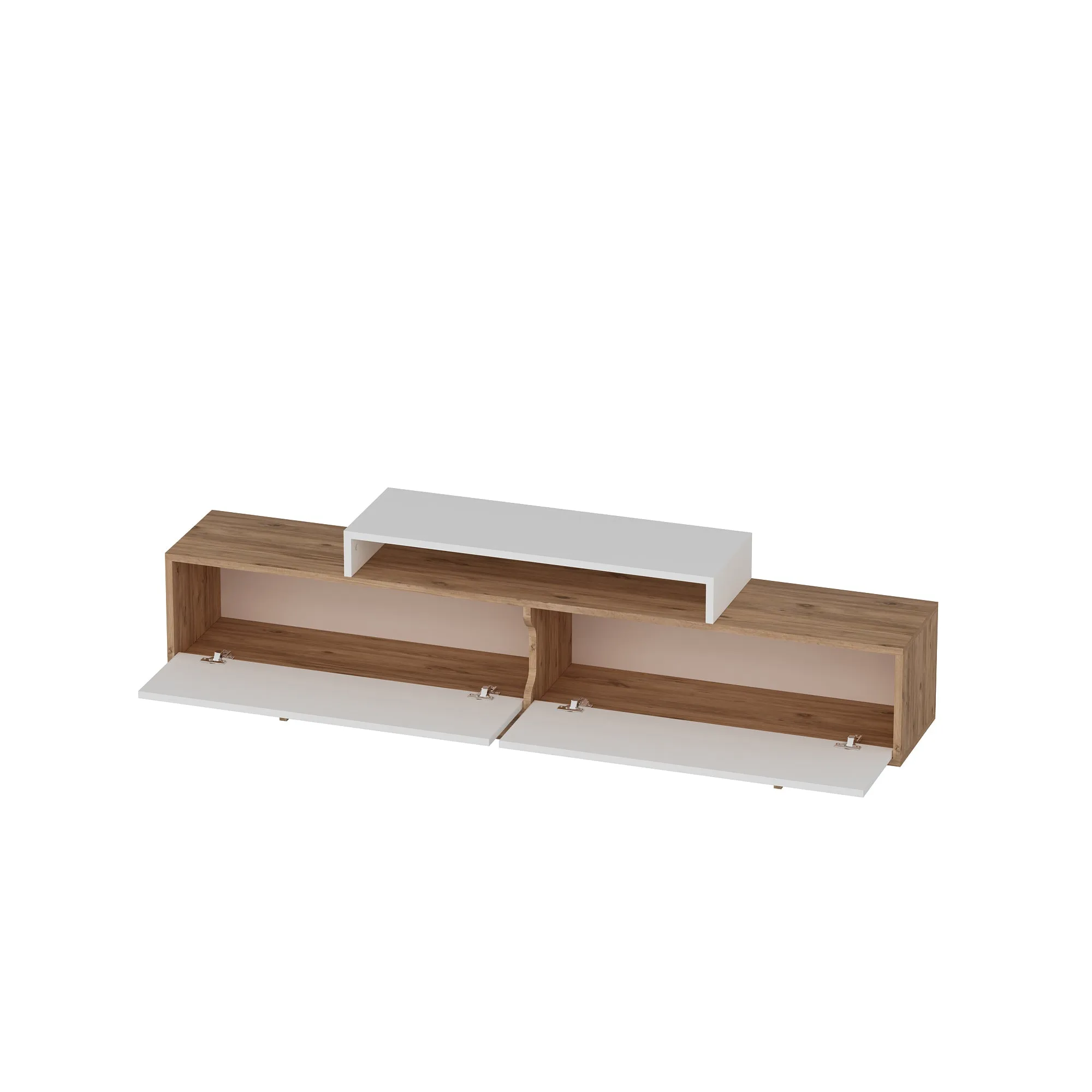 Gaia TV Stand and Entertainment Center with Storage Cabinets for TVs up to 78"
