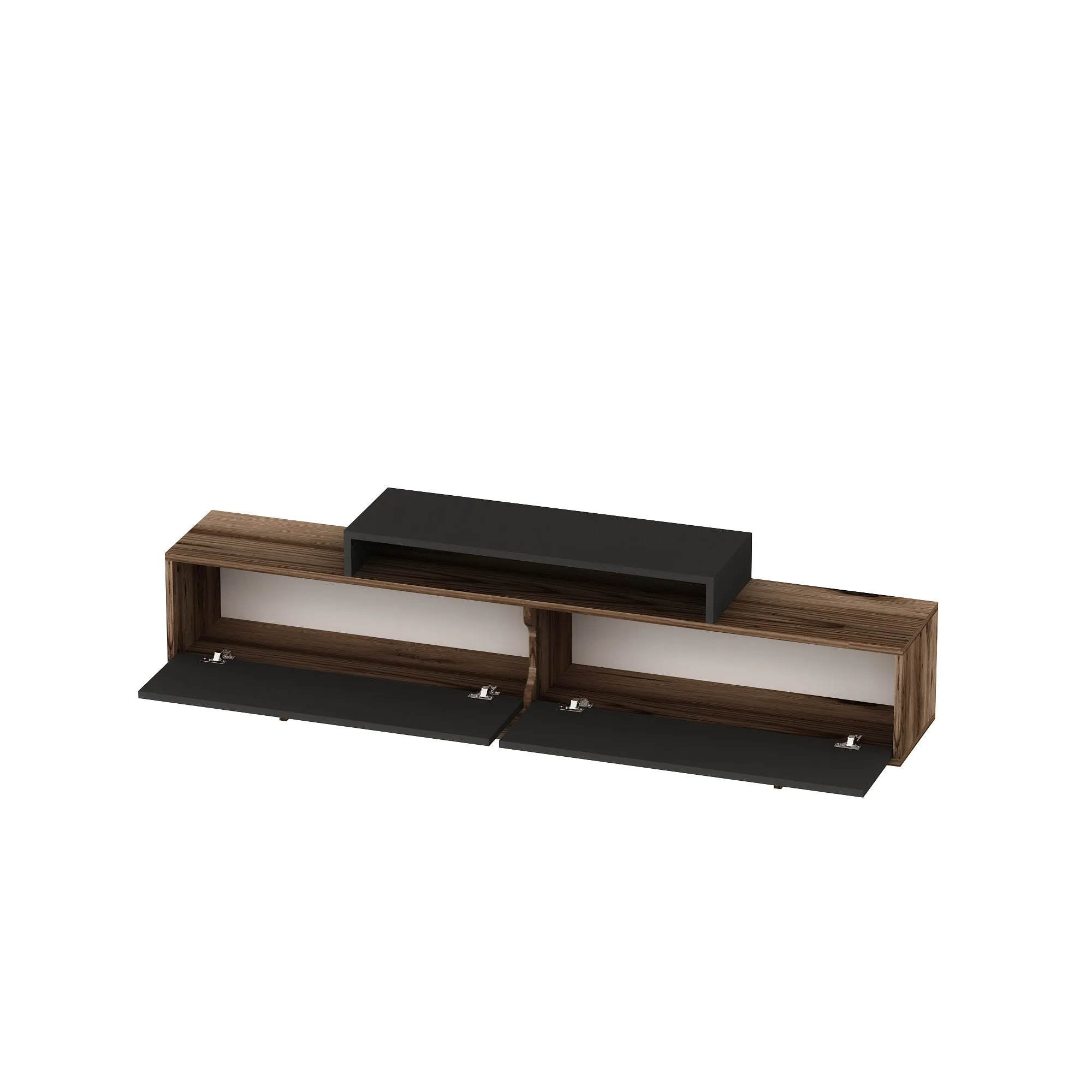 Gaia TV Stand and Entertainment Center with Storage Cabinets for TVs up to 78"