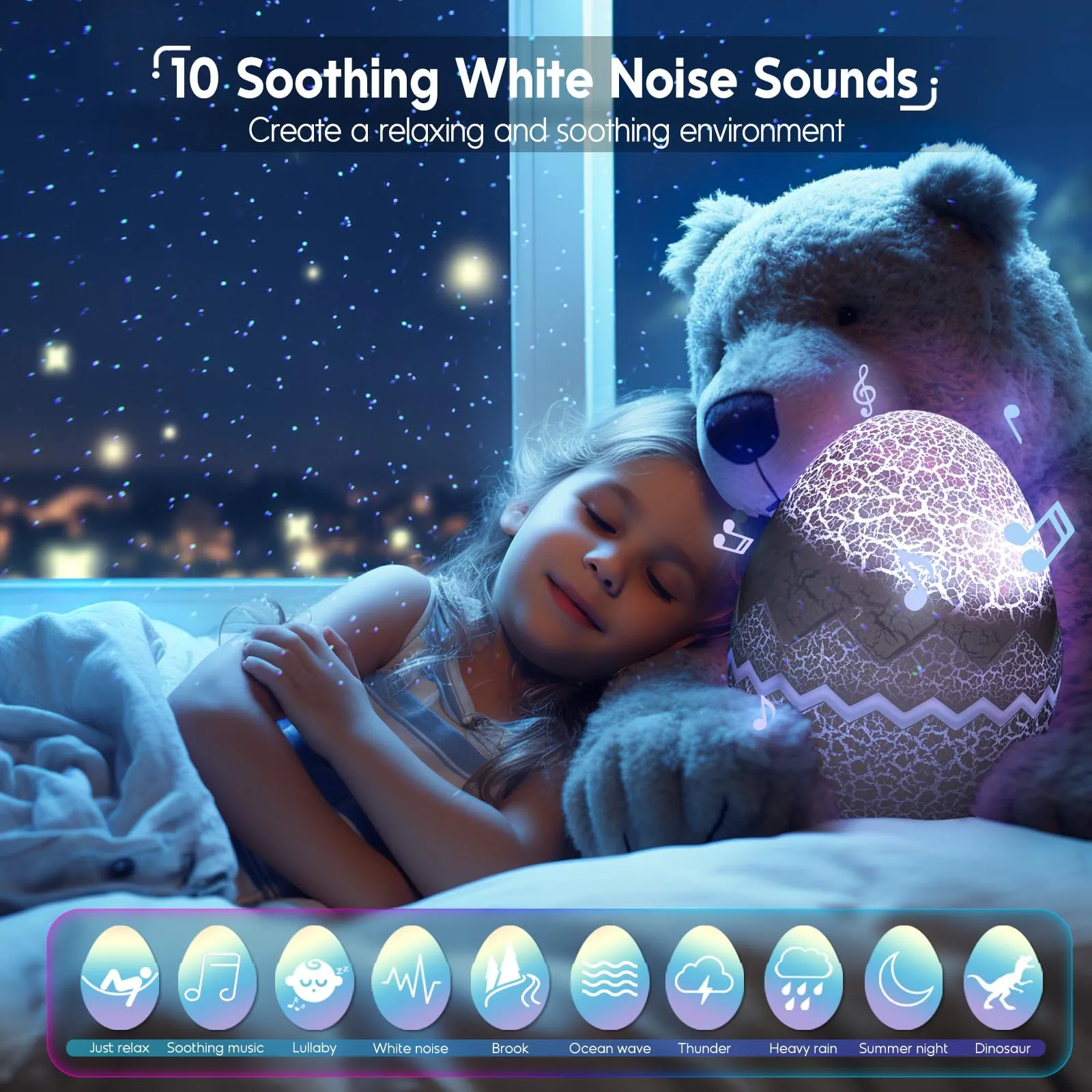 Galaxy Projector for Bedroom, Smart App Star Light Projector with Bluetooth Speaker