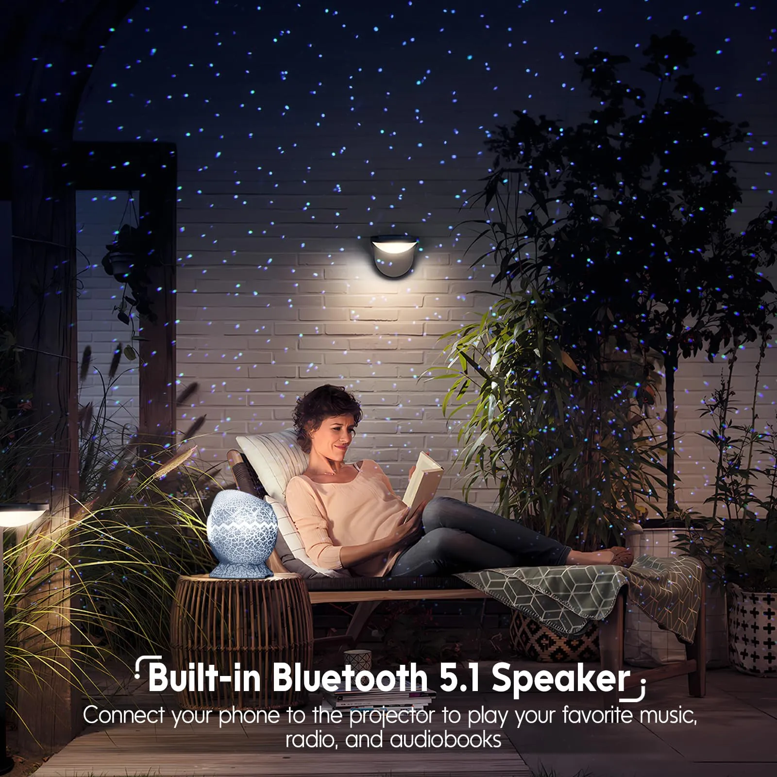 Galaxy Projector for Bedroom, Smart App Star Light Projector with Bluetooth Speaker
