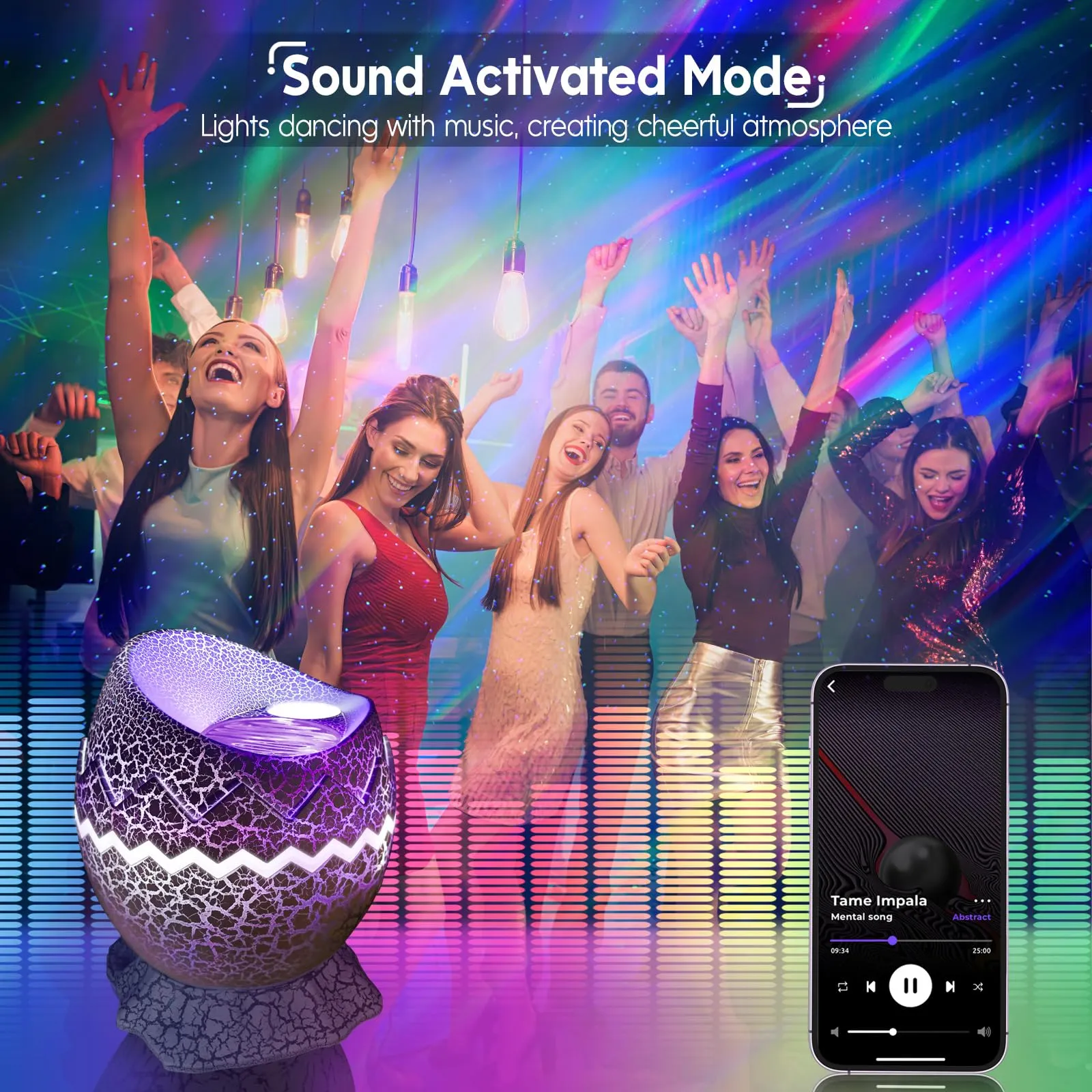 Galaxy Projector for Bedroom, Smart App Star Light Projector with Bluetooth Speaker