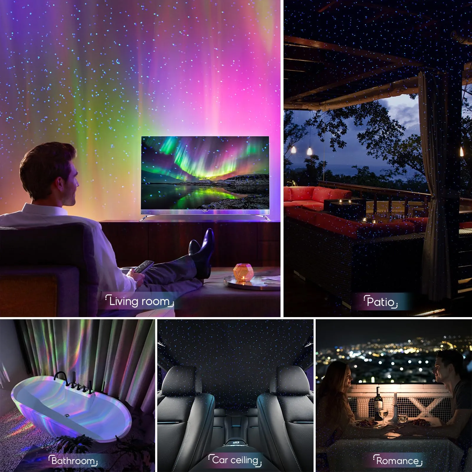 Galaxy Projector for Bedroom, Smart App Star Light Projector with Bluetooth Speaker