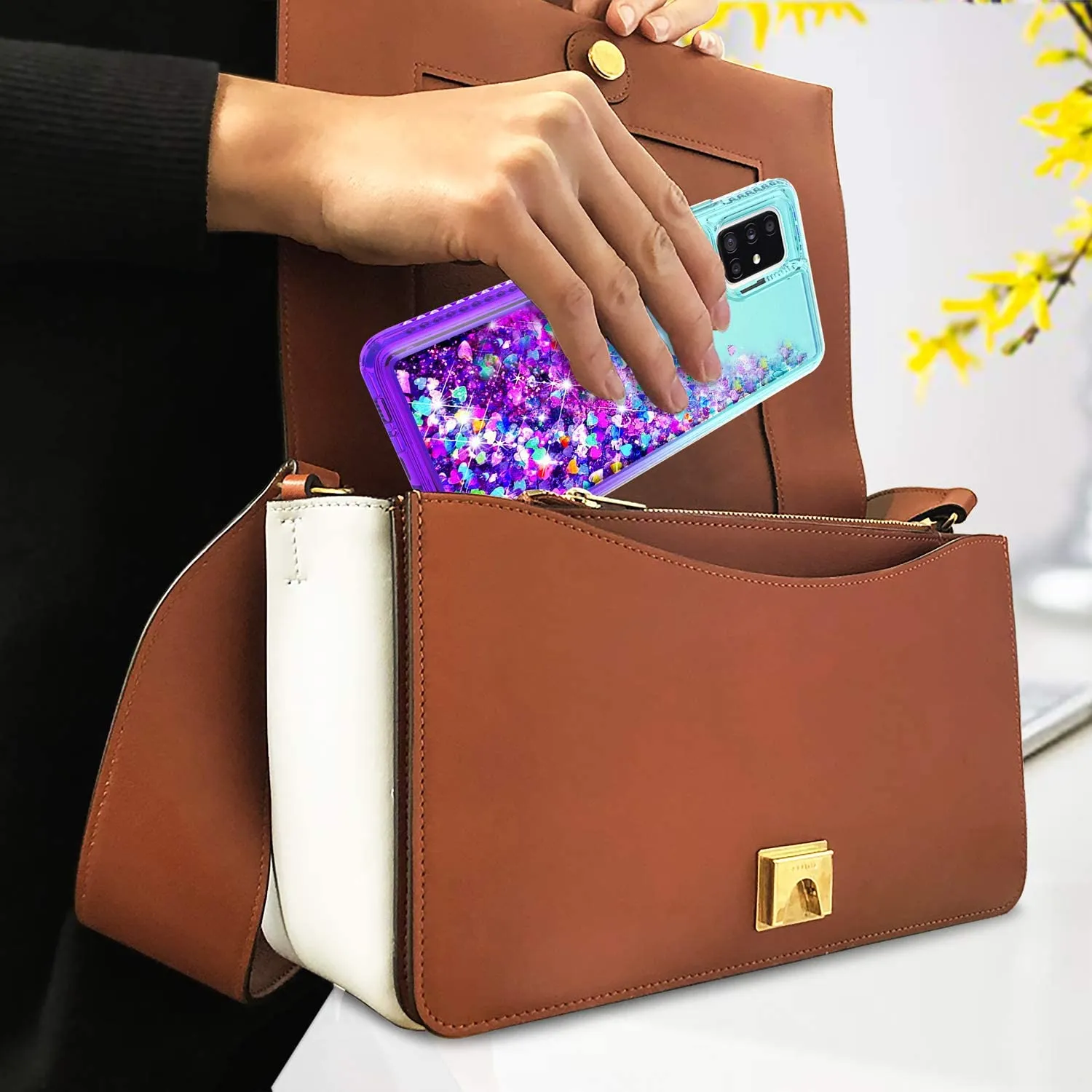 Galaxy S22 Ultra Glitter Bling Quicksand Case