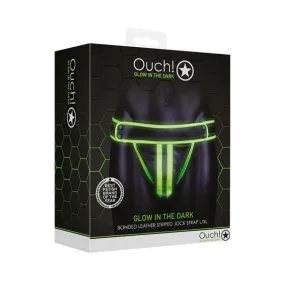 Glow Striped Jock Strap - Glow In The Dark