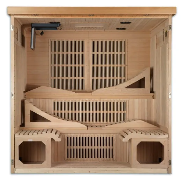 Golden Designs "Monaco" 6-Person Near Zero EMF FAR Infrared Sauna | GDI-6996-01