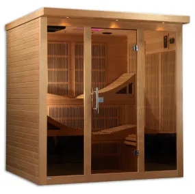 Golden Designs "Monaco" 6-Person Near Zero EMF FAR Infrared Sauna | GDI-6996-01