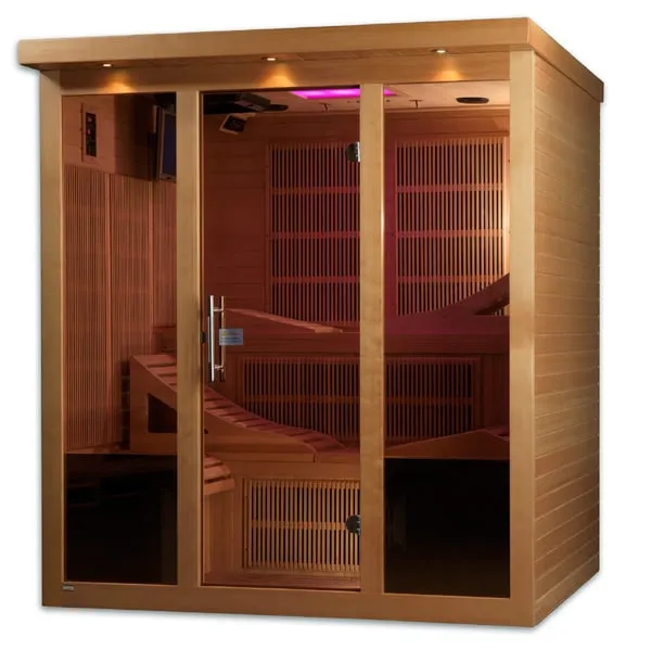 Golden Designs "Monaco" 6-Person Near Zero EMF FAR Infrared Sauna | GDI-6996-01