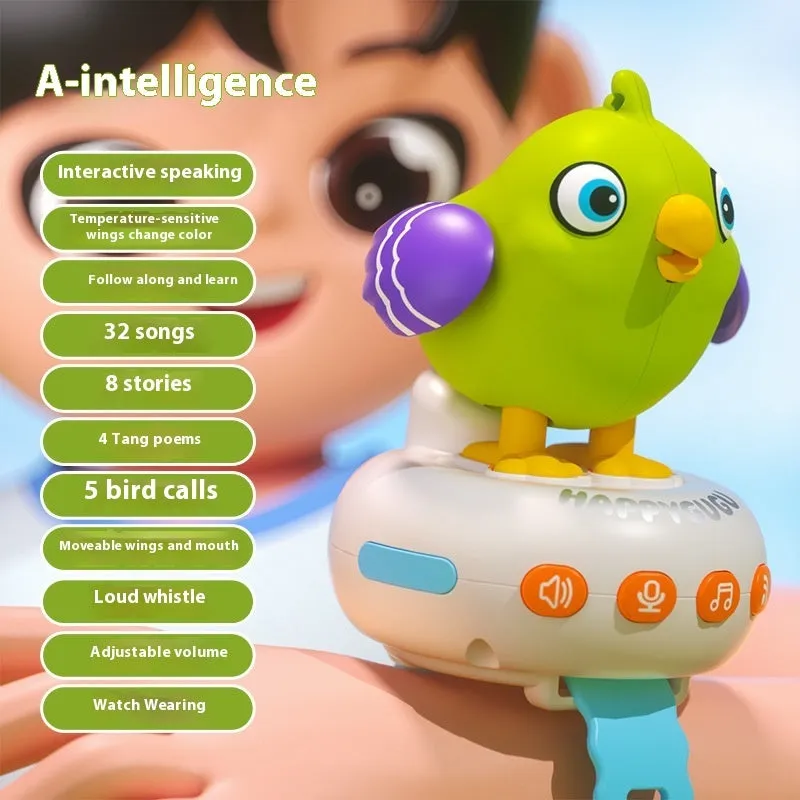 Goo Bird AI Voice-Activated Toy | Interactive Talking Parrot for Kids