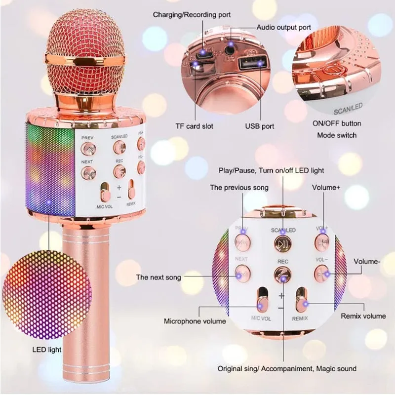 Handheld Karaoke Microphone for Kids/Adults