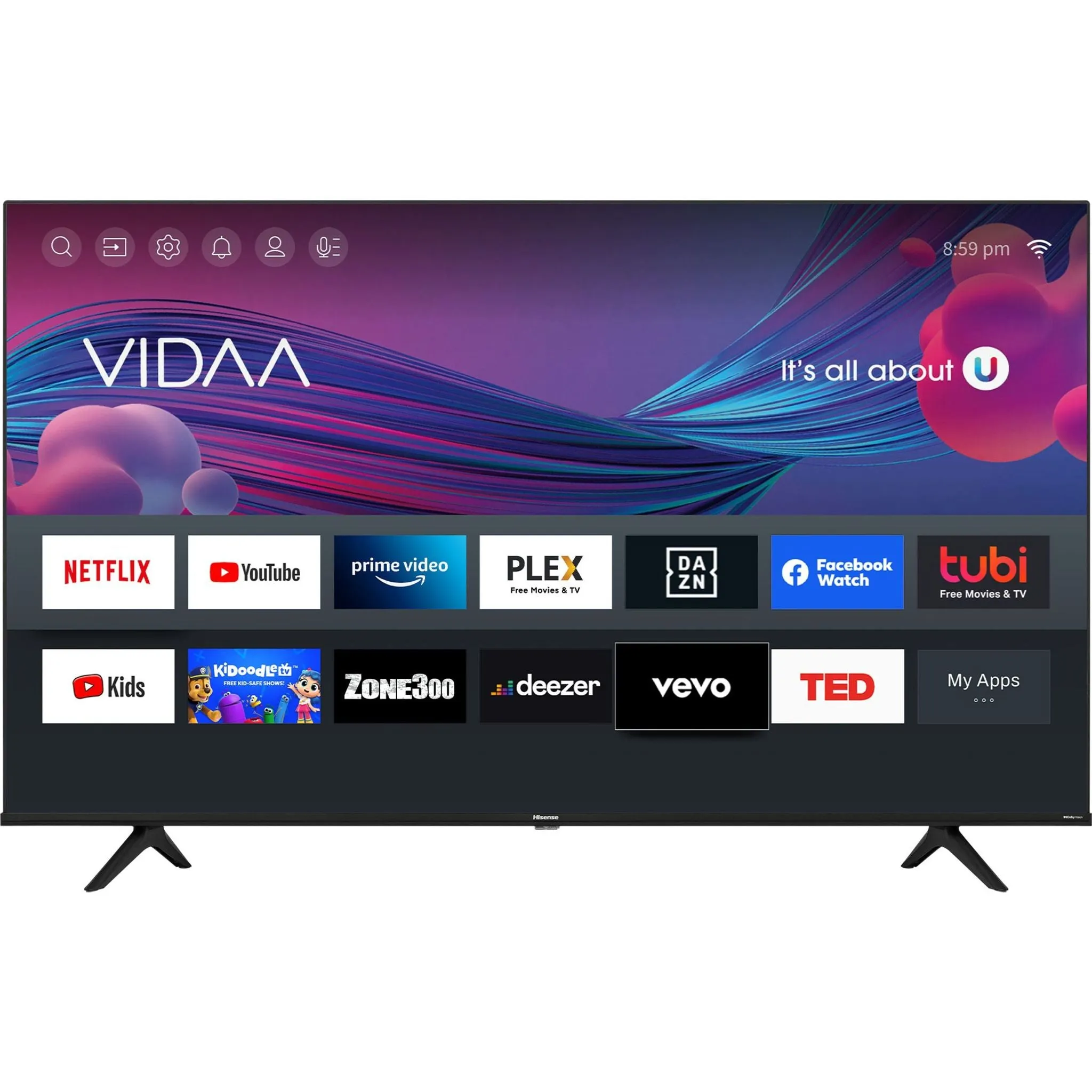 Hisense 50" 4K UHD SMART (50A60GV) - Black