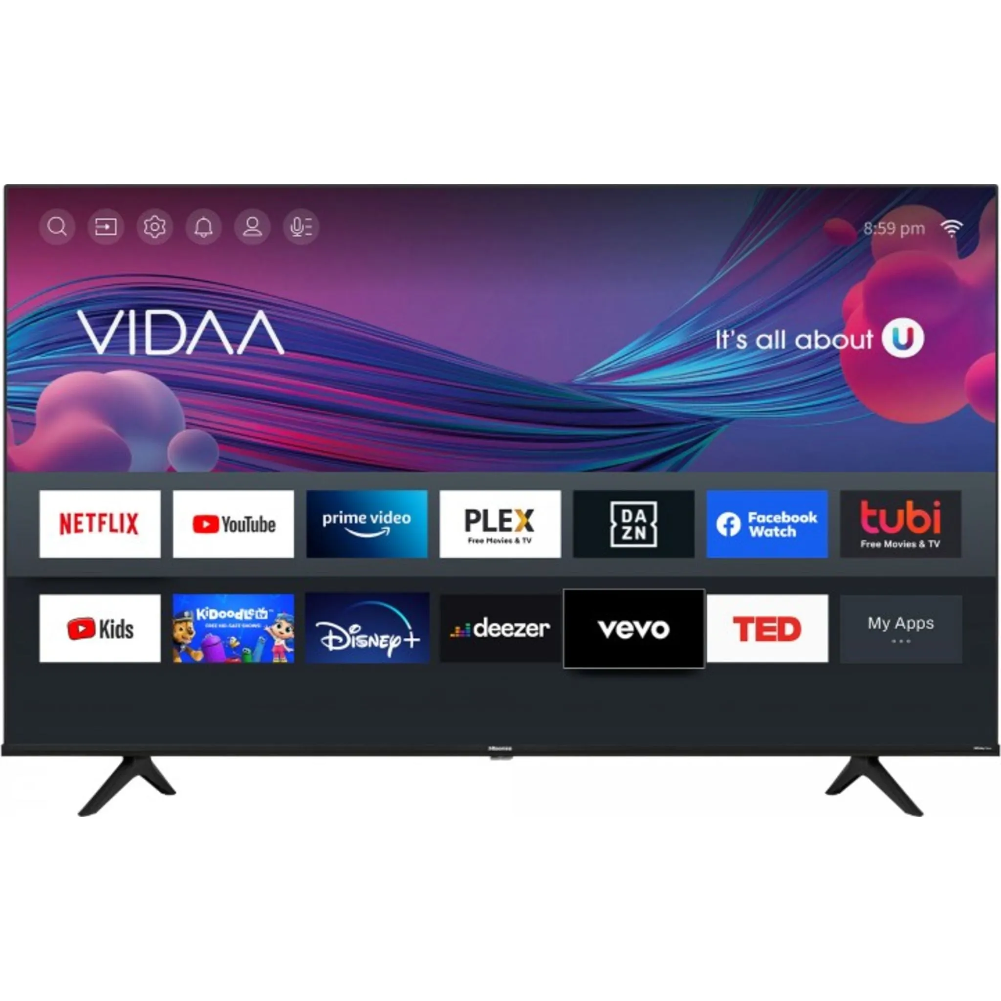 Hisense 50" 4K UHD SMART (50A60GV) - Black