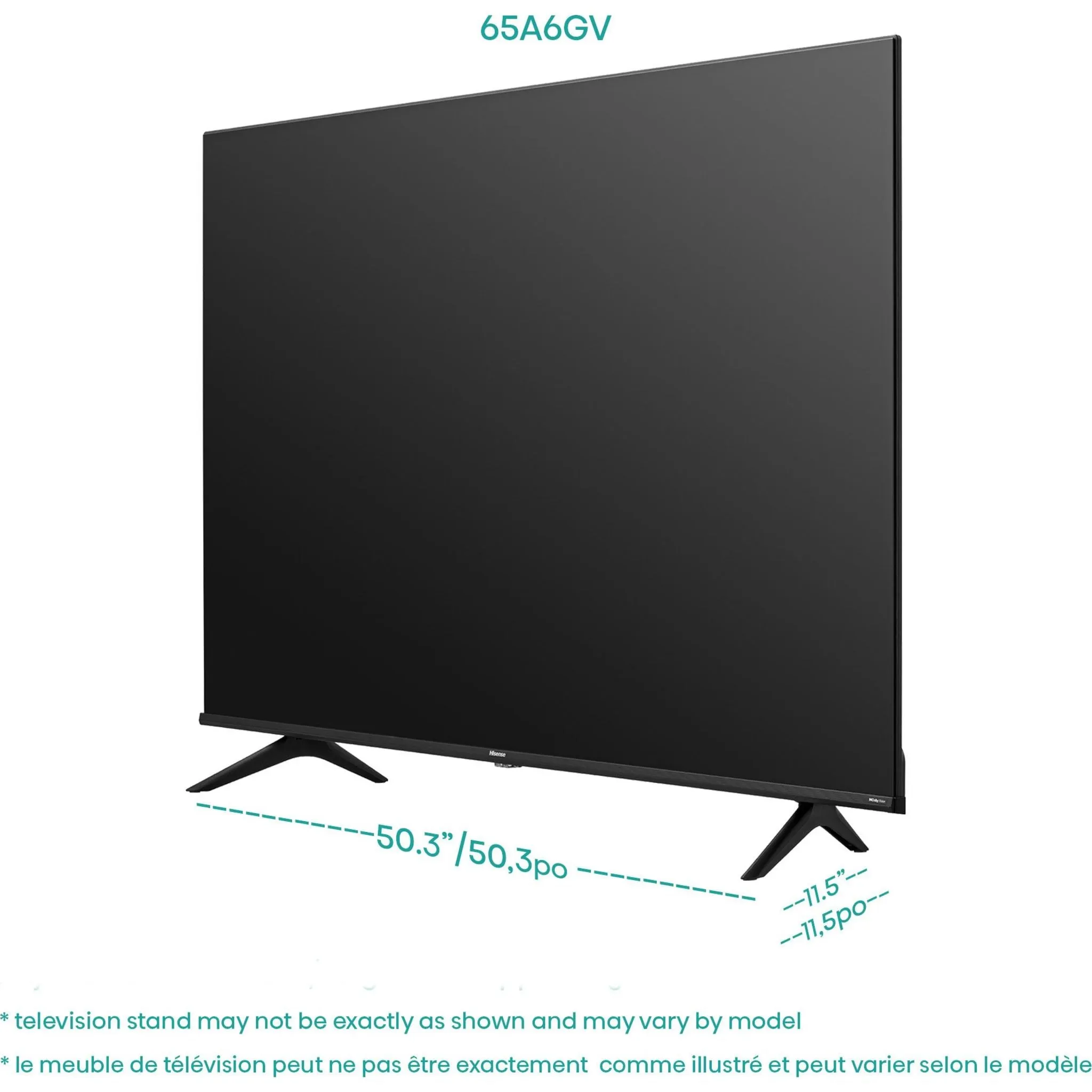 Hisense 50" 4K UHD SMART (50A60GV) - Black