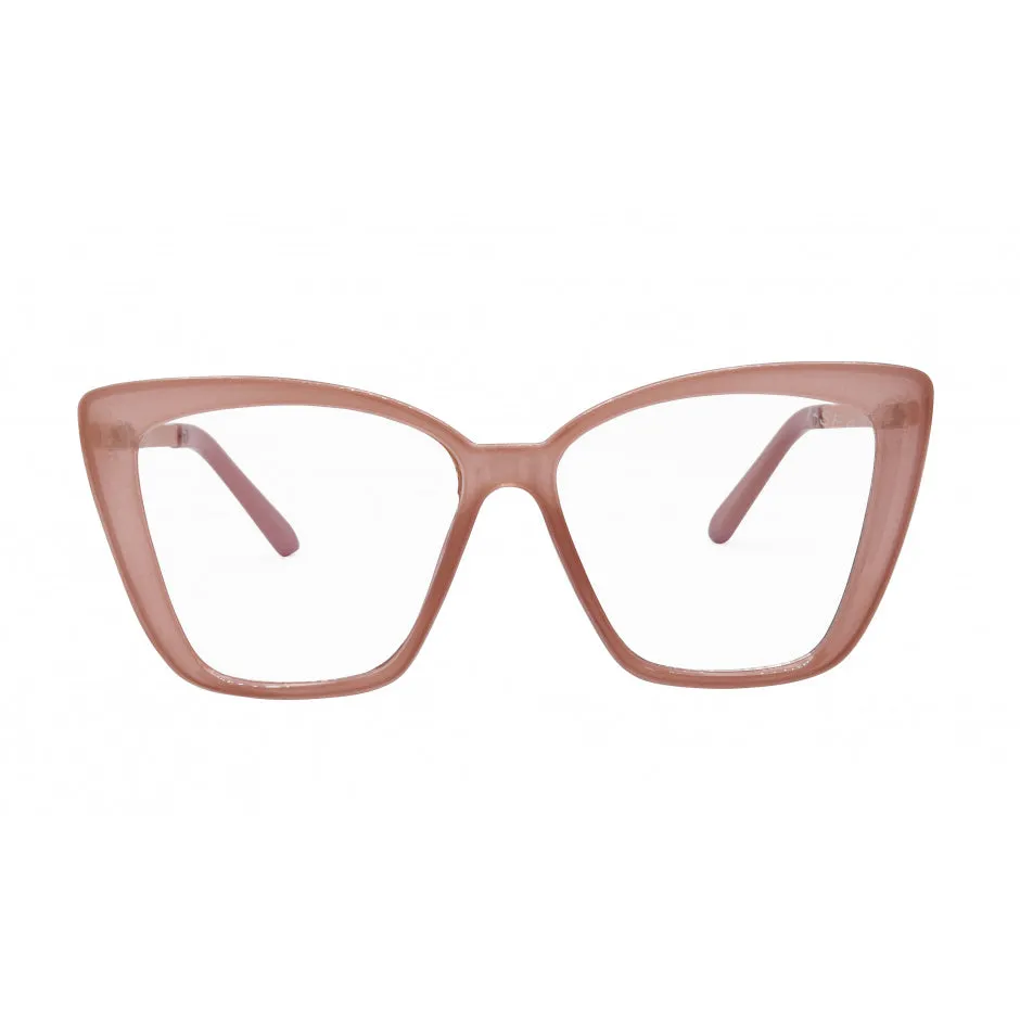 I-SEA Aloha Fox Blue Light Glasses - Pink / Blue Light