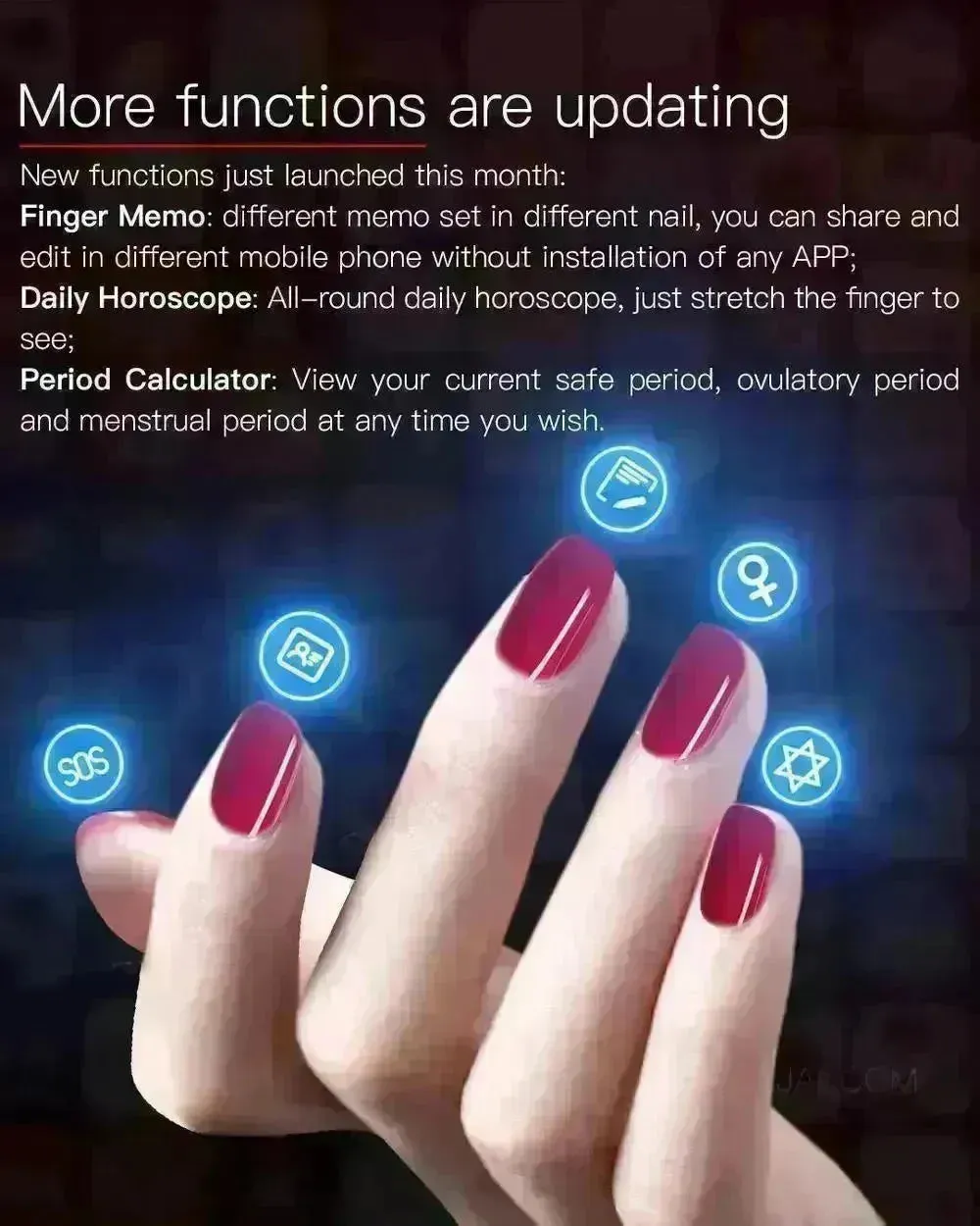 JAKCOM N3 Smart Wireless Sensor Nail Chip