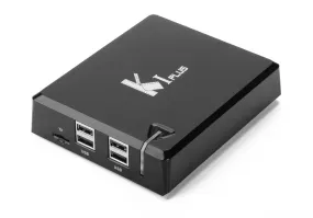 K1 PLUS 4K Android TV Box - Amlogic S905 Quad Core CPU, 4 USB Ports, DVB-T2  DVB-S2, Kodi, DLNA, AirPlay, Miracast