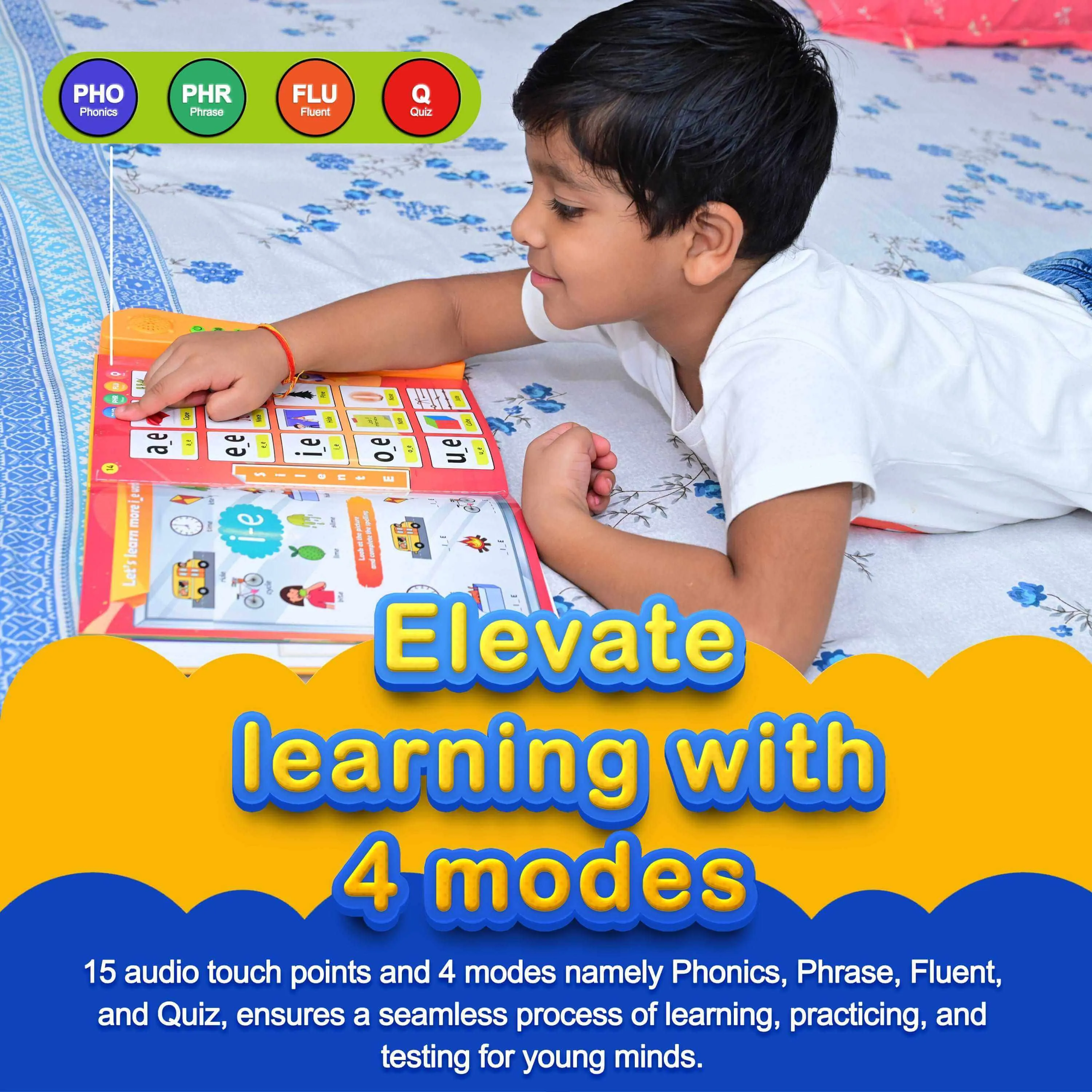 Kiddale 3-Pack Phonics,Trip to Zoo,My Home Children Sound Books