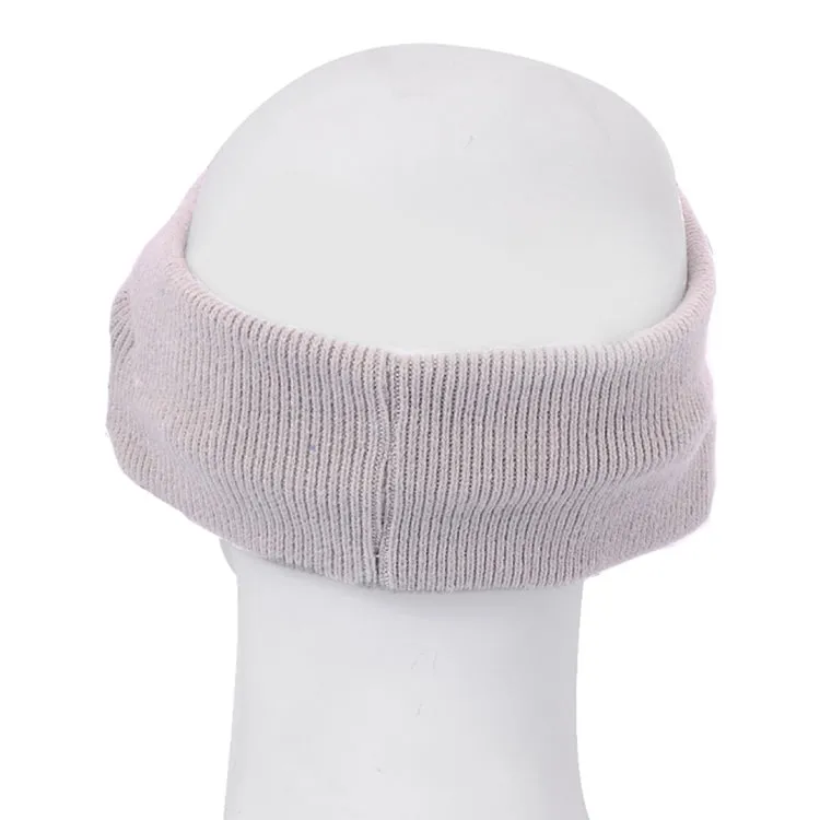 Knitted Bluetooth Headsfree Sport Music Headband with Mic for iPhone / Samsung and Other Bluetooth Devices(Grey)