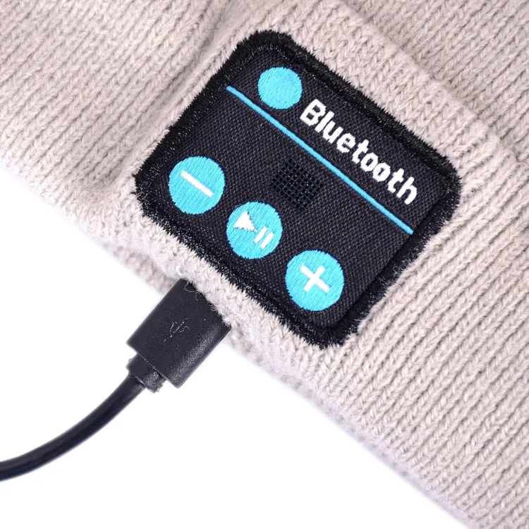 Knitted Bluetooth Headsfree Sport Music Headband with Mic for iPhone / Samsung and Other Bluetooth Devices(Grey)