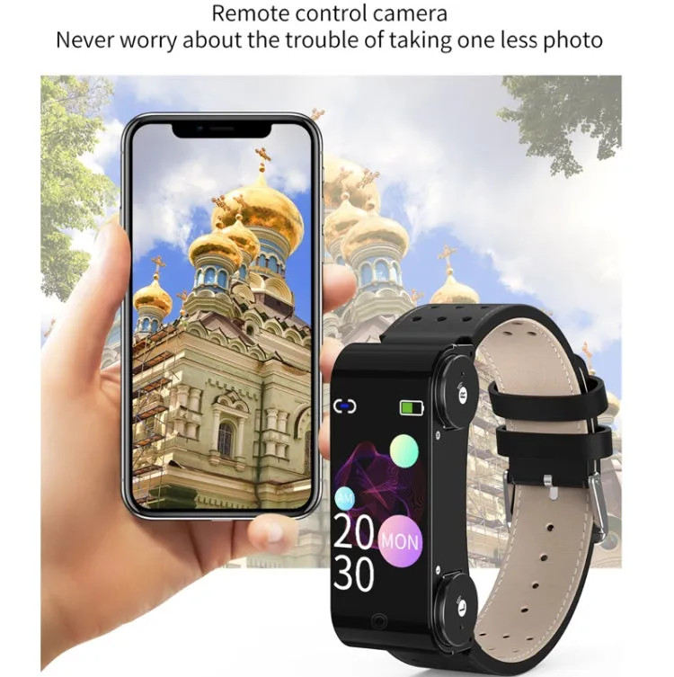 L890 1.14 inch TFT Color Screen Sports Bracelet with Bluetooth Headset, Support Call Reminder/Heart Rate Measurement/Blood Pressure Monitoring/Body Temperature Measurement(Black)