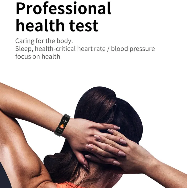 L890 1.14 inch TFT Color Screen Sports Bracelet with Bluetooth Headset, Support Call Reminder/Heart Rate Measurement/Blood Pressure Monitoring/Body Temperature Measurement(Black)