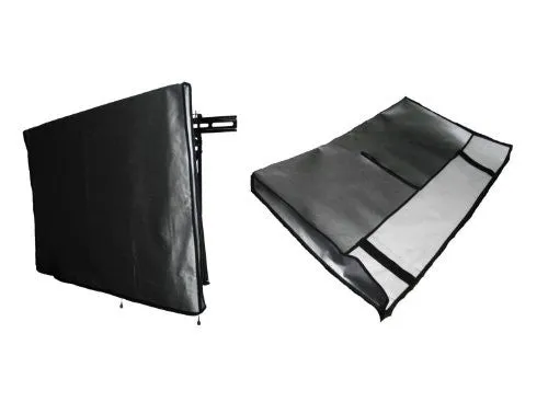Large Flat Screen TV (70") Marine Grade Nylon Dust Black Color Cover (70" Cover - 63" x 4" x 38.5")
