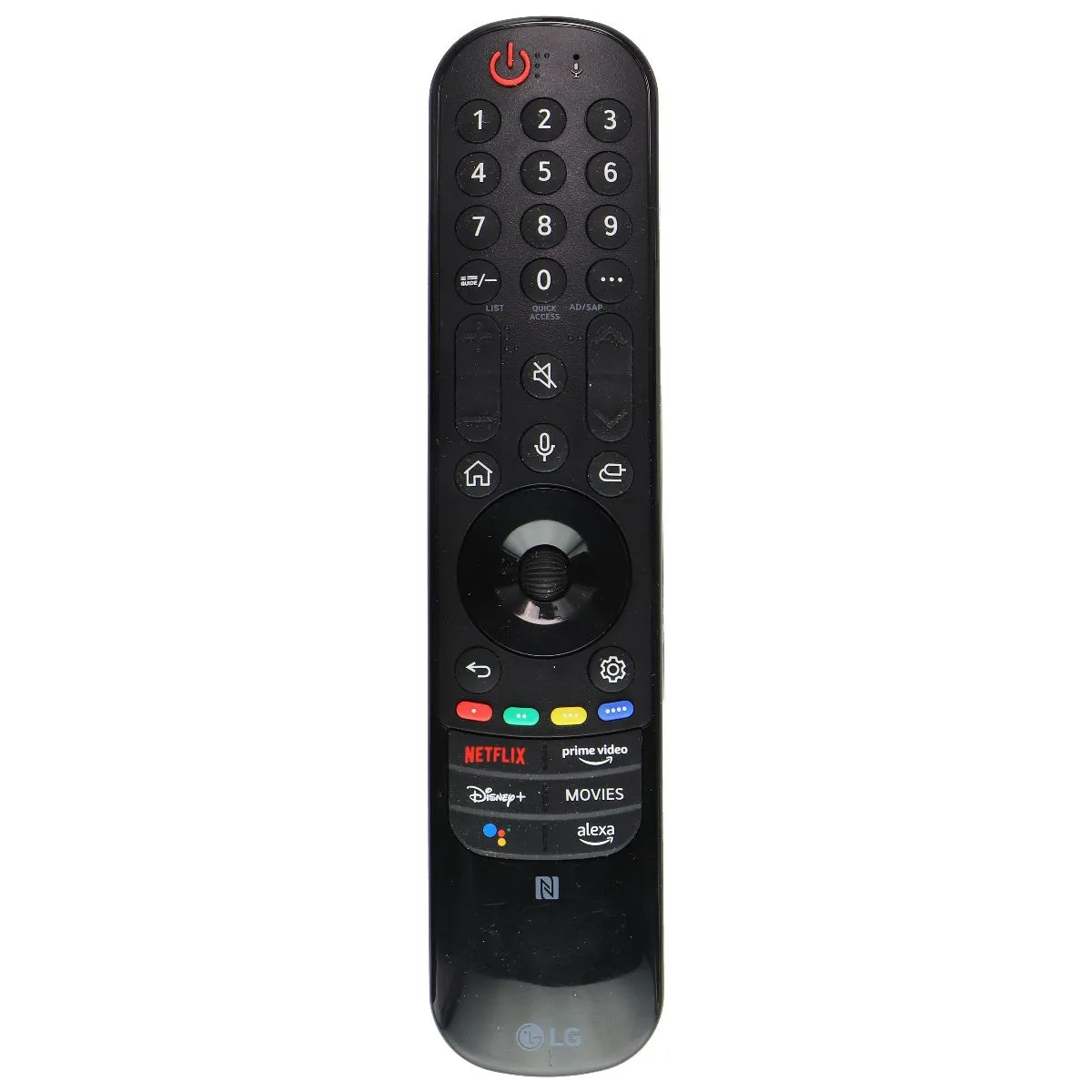 LG Original Remote Control (MR22GN / AKB7604004) for Select LG TVs - Black