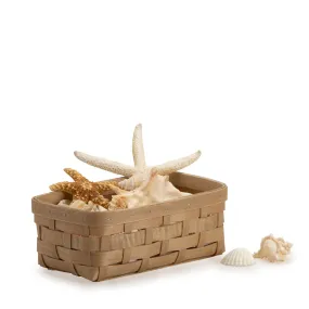 Light Brown Rectangle Organizing Basket