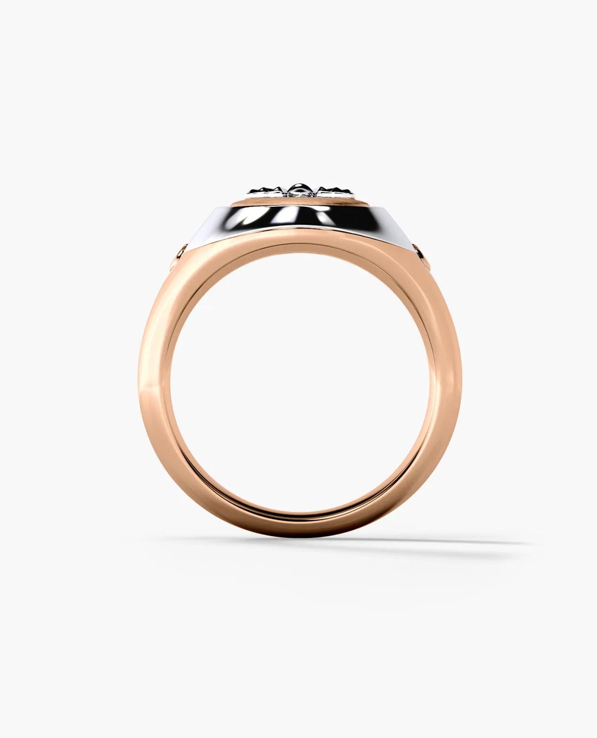 LODESTAR Two-Tone Gold Bee Signet Ring