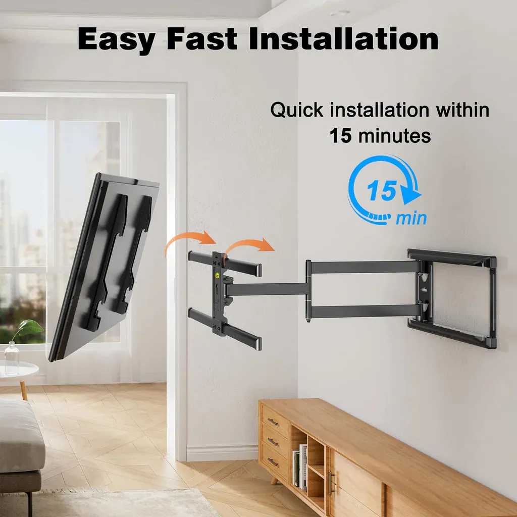 Long Reach TV Wall Bracket, Mount Swivel Tilt Corner TV Bracket with 765mm long Arm