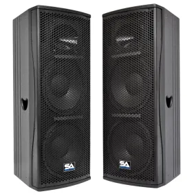 Magma-212 - Pair of  Premium Dual 12" Full Range / Bi-Amp 2-Way Loudspeaker Cabinets