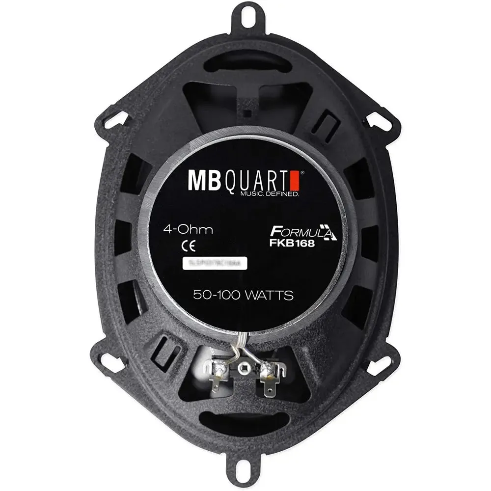 MB Quart FKB168 Formula Series 5"x7"/ 6"x8" 100W Max 2-Way Coaxial Speaker Pair