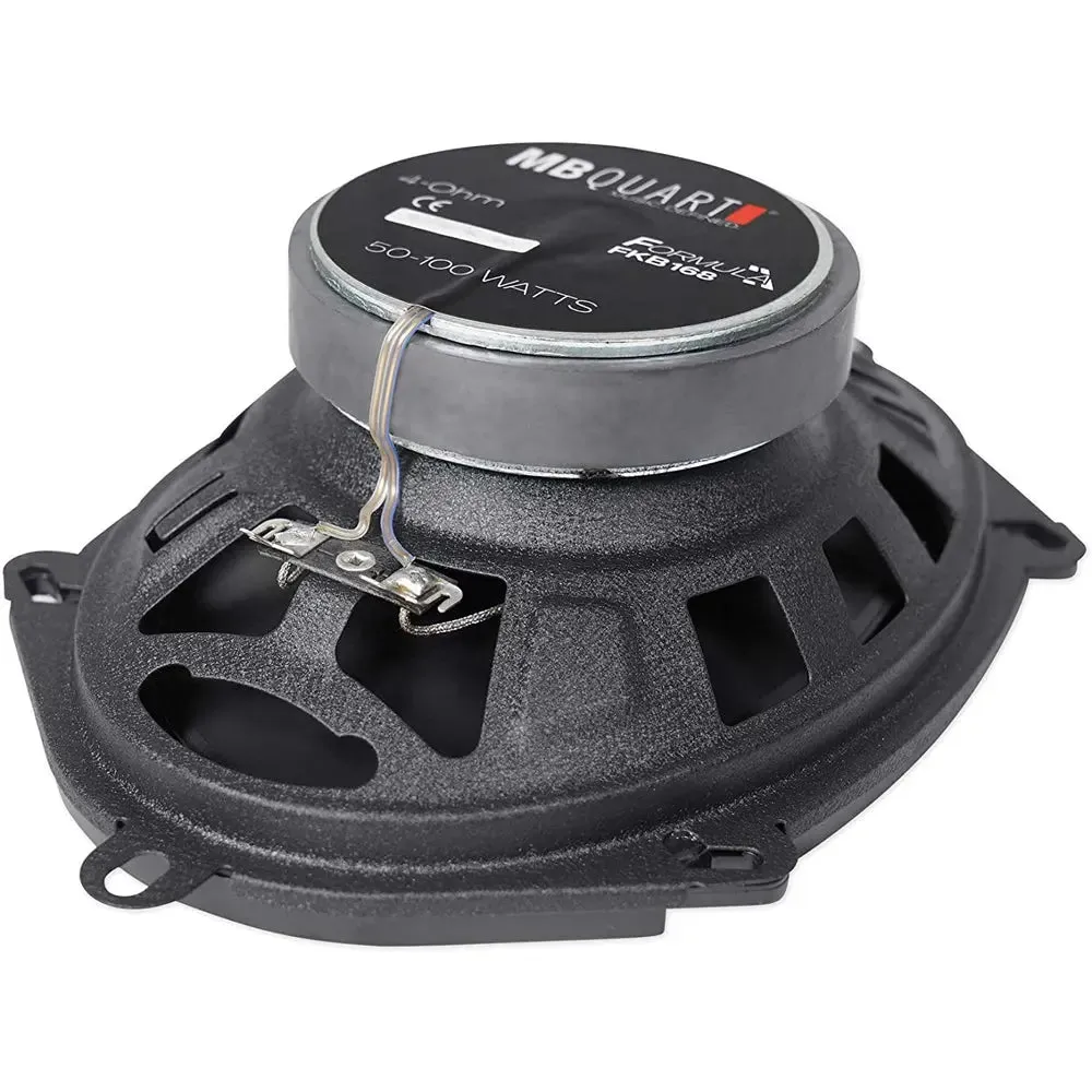 MB Quart FKB168 Formula Series 5"x7"/ 6"x8" 100W Max 2-Way Coaxial Speaker Pair