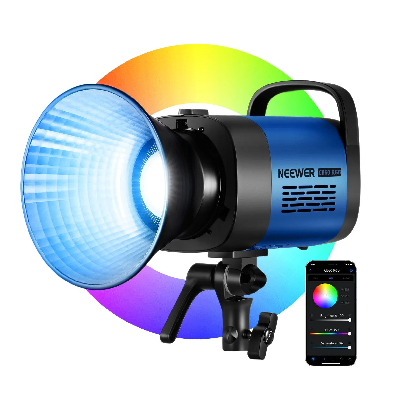 NEEWER RGB CB60 70W CRI 97  LED Video Light