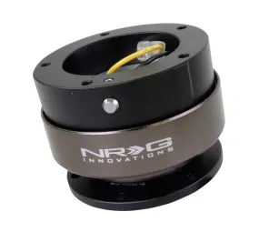 NRG Quick Release 2.5 - Black/Black Ring (6 Hole Base, 5 Hole Top) - SRK-330BK