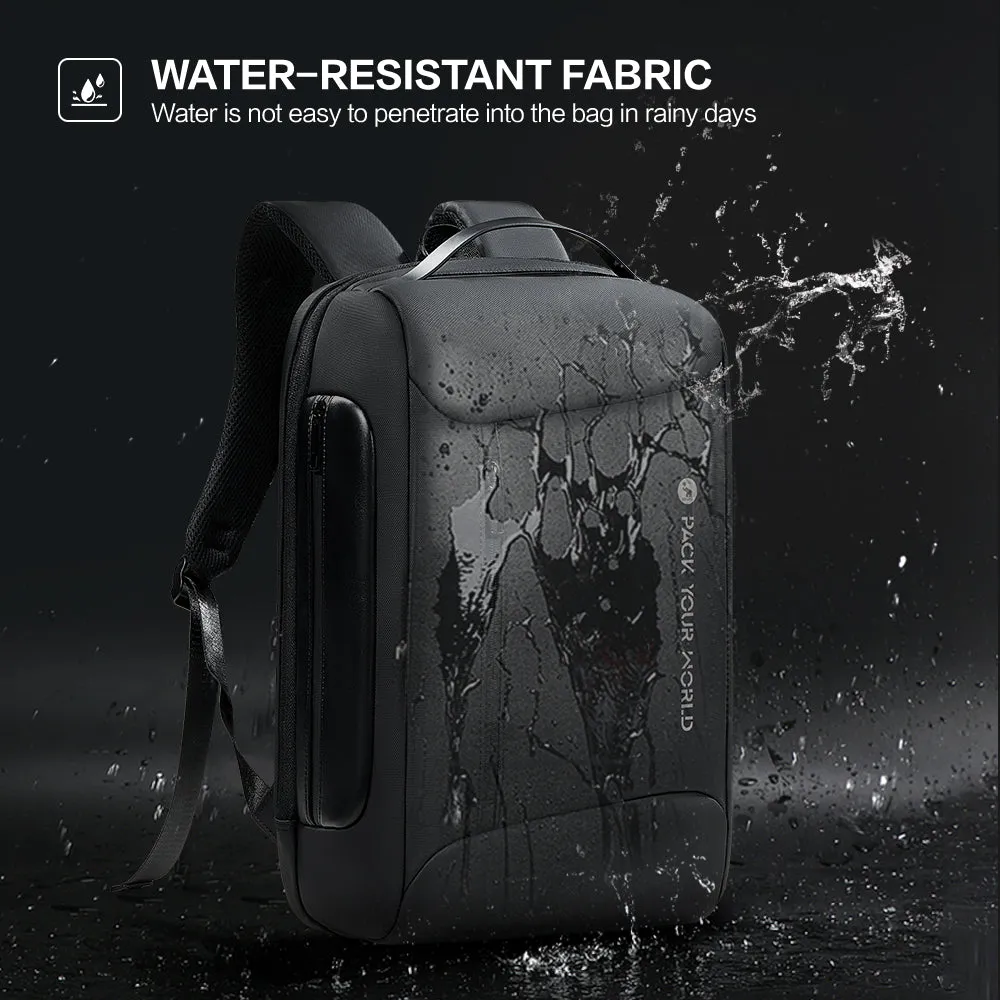 OIWAS Anti-Theft Backpack with Password Lock & USB Charging Port
