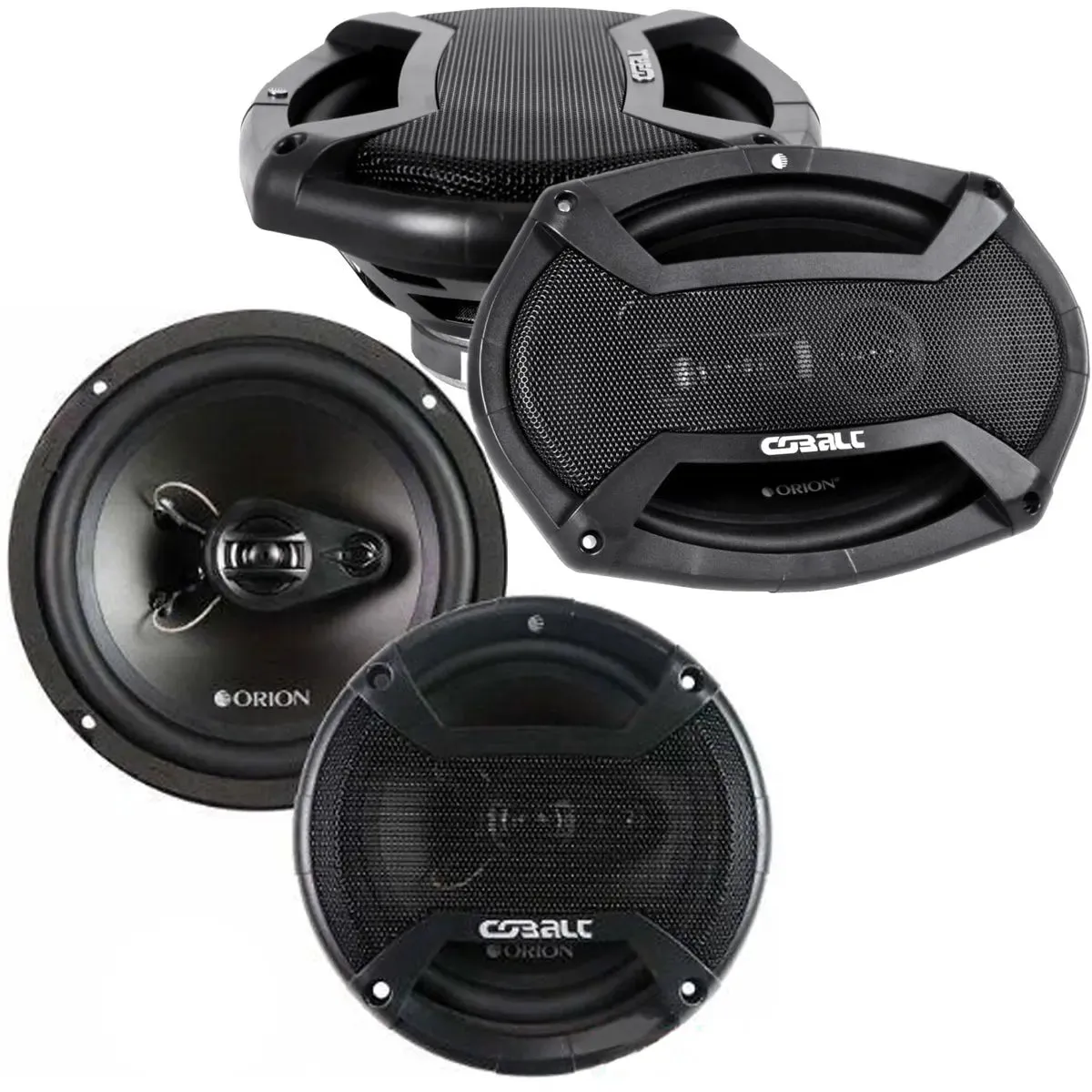 Orion CT-653 6.5" 300W & CT-693 6x9 Cobalt 500W 3-Way Coxial Speakers (2 Pair)