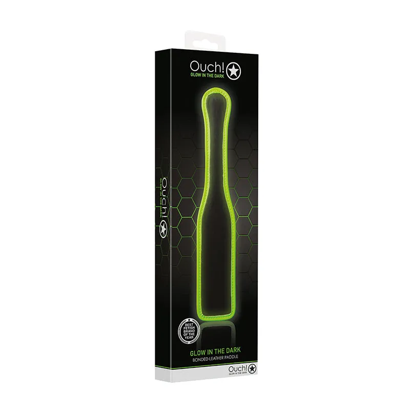Ouch GITD Paddle Neon Green