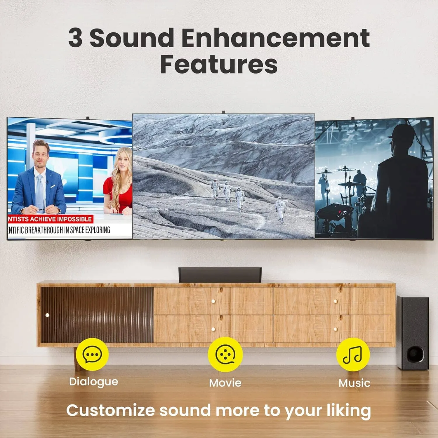 Pheanoo 2.1 Compact Sound Bars (Refurbished)