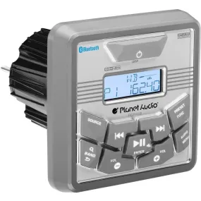Planet Audio PGR45B Marine Gauge Receiver Bluetooth Weatherproof Multimedia Player