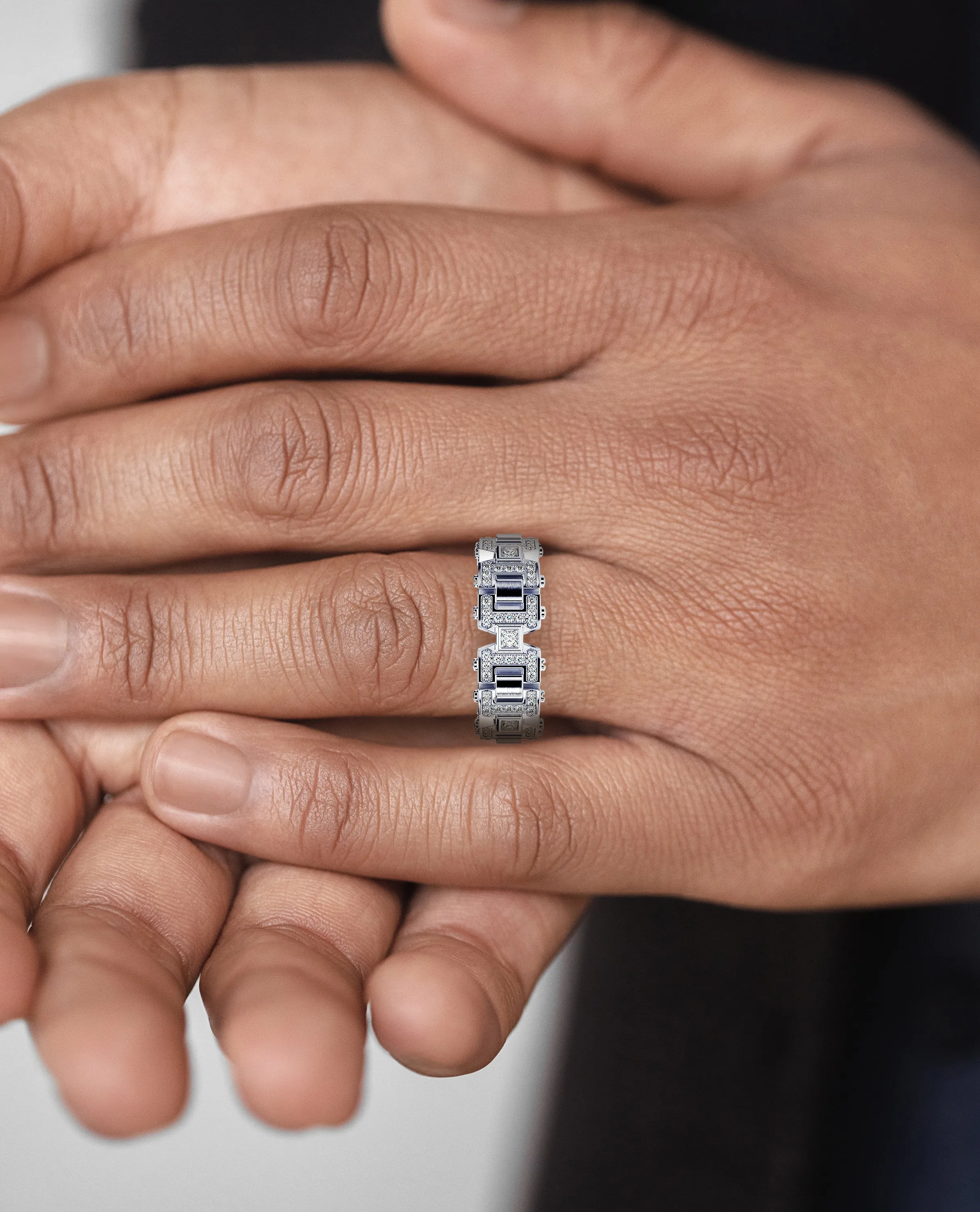 Ready to Ship - BAKER Gold Ring with 0.60ct Diamonds