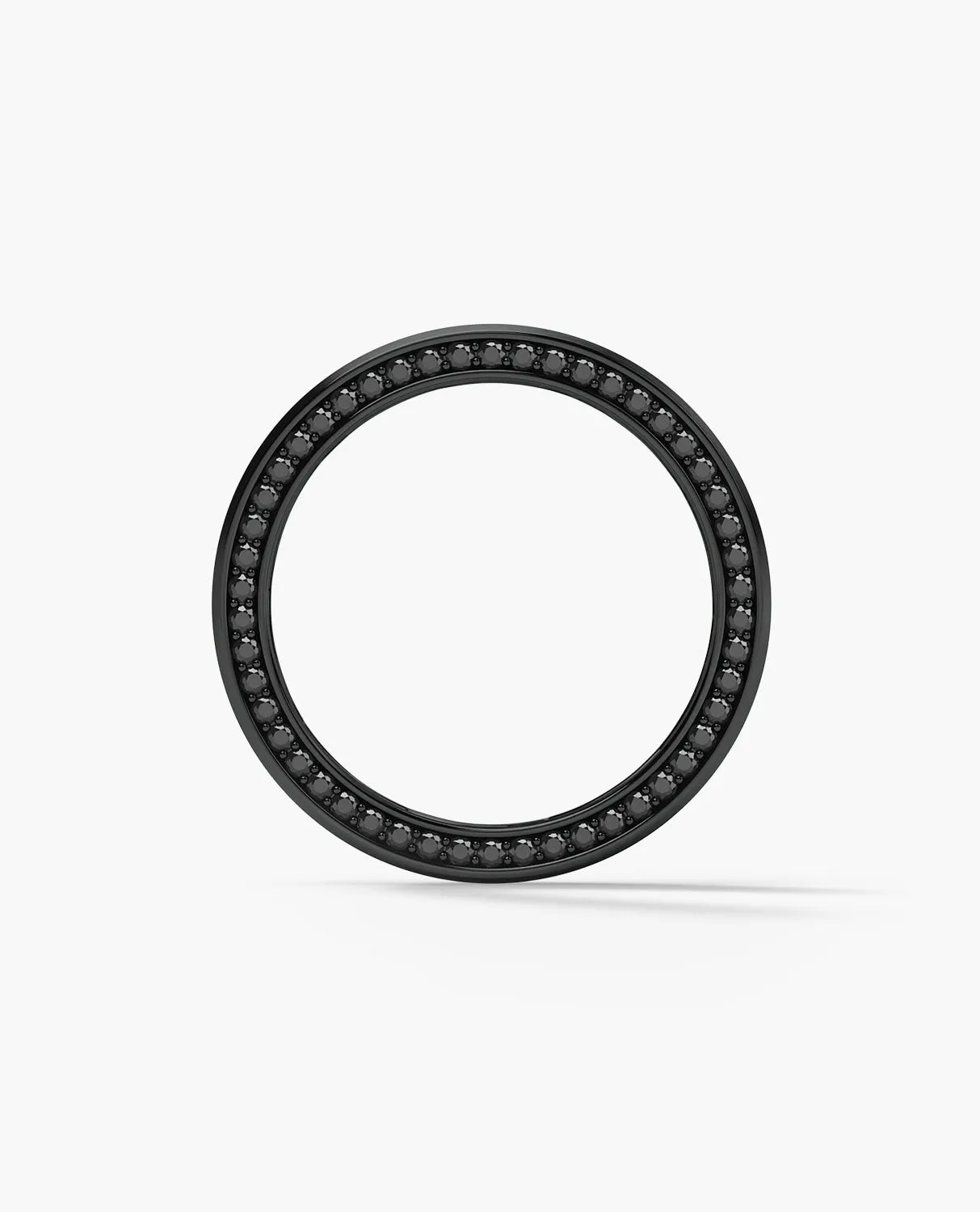 Ready to Ship - JERRITT Comfort Fit EverBlak Gold Ring with 0.70ct Black Diamonds