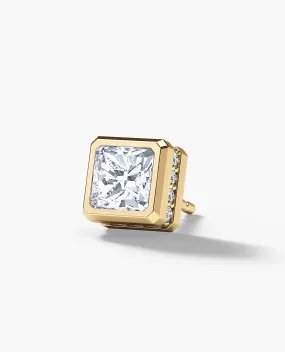 Ready to Ship - LA PAZ 14k Yellow Gold Single Stud Earring with 1.06ct Diamonds