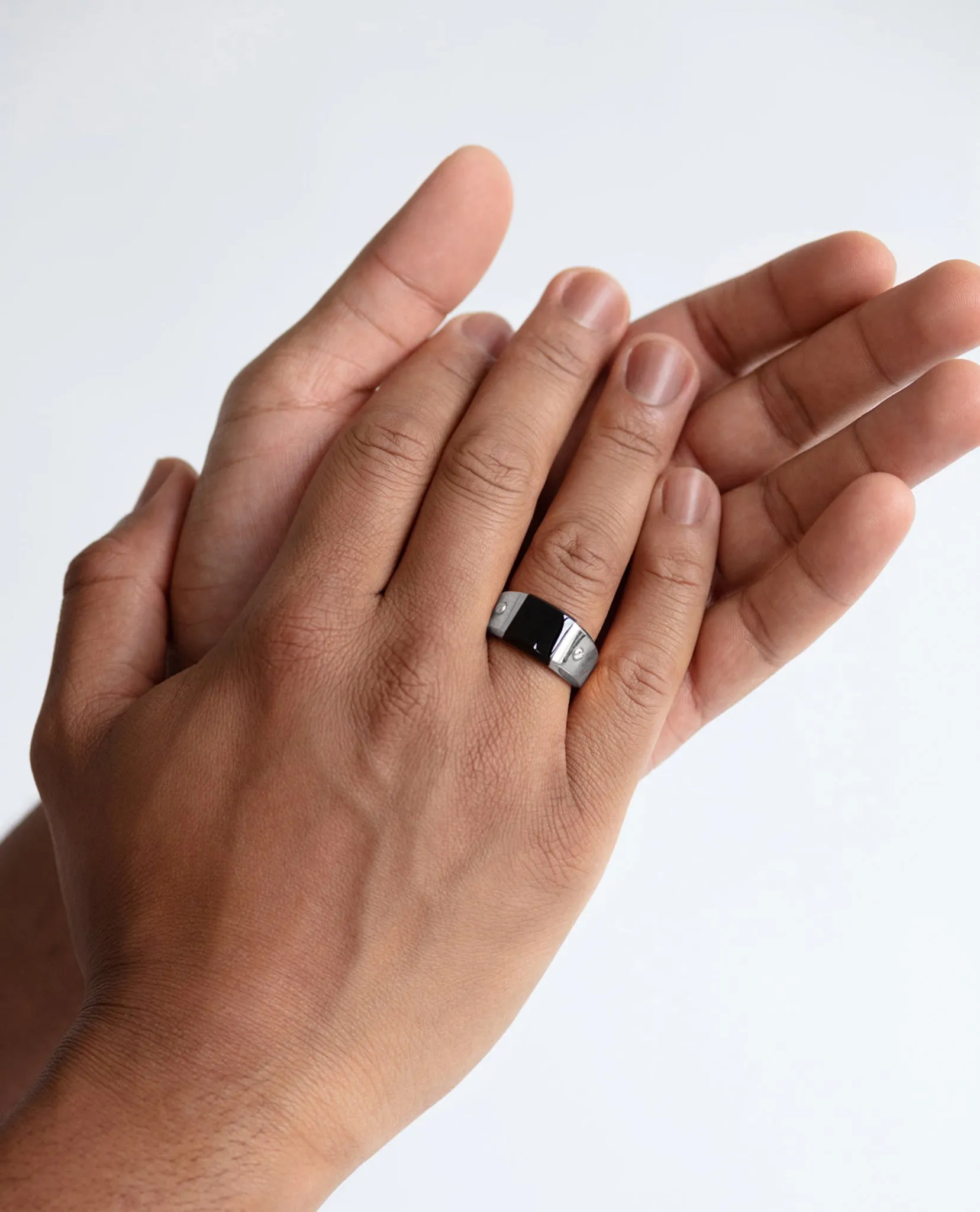 Ready to Ship - MONTANA Gold Ring with Black Onyx
