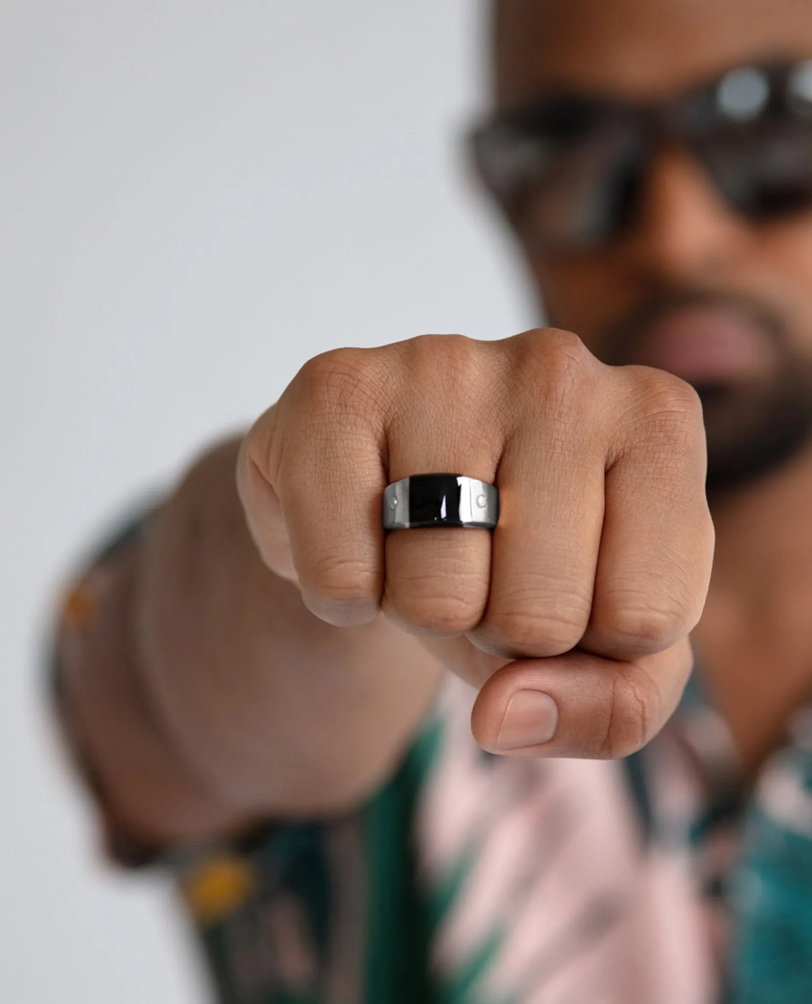 Ready to Ship - MONTANA Gold Ring with Black Onyx