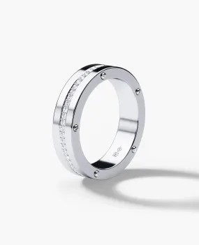 Ready to Ship - NORSE Platinum Ring with 0.55ct Diamonds - 5.5mm